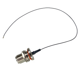 Pigtail MHF4 plug - N socket 0,81mm 20cm