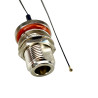 Pigtail MHF4 plug - N socket 0,81mm 20cm