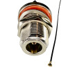 Pigtail MHF4 plug - N socket 0,81mm 40cm