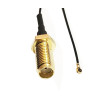 Pigtail MHF4 female plug - SMA socket RF0.81 10cm