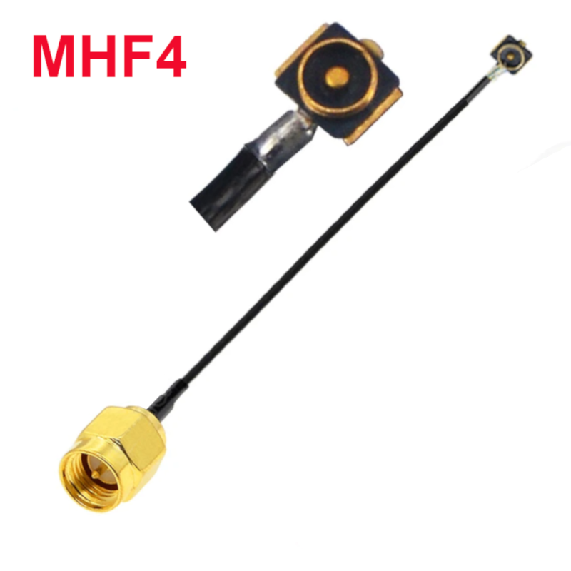 Pigtail MHF4 męski PCB - SMA wtyk 15cm