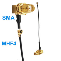 Pigtail MHF4 female plug SMA socket 0.81 10cm