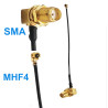 Pigtail MHF4 female plug SMA socket 0.81 10cm