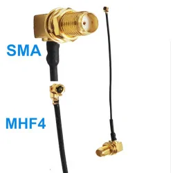 Pigtail MHF4 female plug SMA socket 0.81 30cm