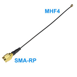 Pigtail MHF4 female plug SMA-RP plug 0.81mm 10cm