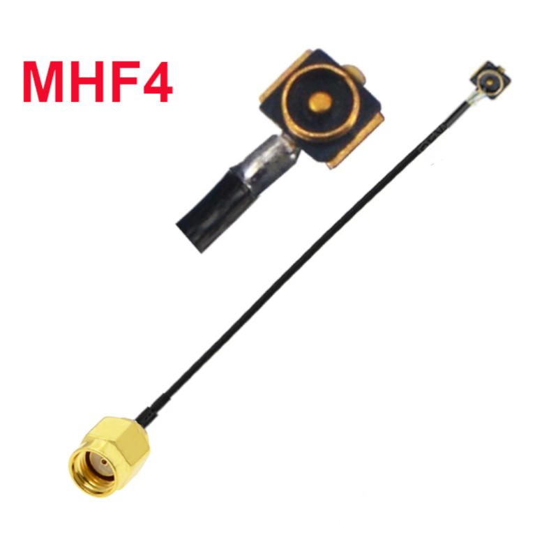 Pigtail MHF4 męski PCB - RP SMA wtyk 15cm