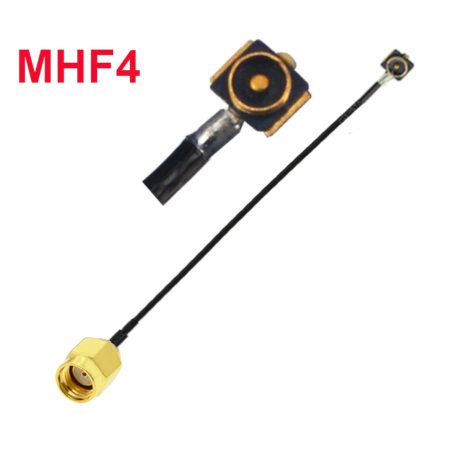 Pigtail MHF4 tată PCB - mufă RP SMA 15cm