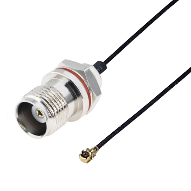 Pigtail MHF4 female plug TNC socket RF0.81 10cm B