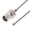 Pigtail MHF4 female plug TNC socket 0.81mm 10cm B