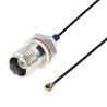 Pigtail MHF4 female plug TNC socket RF0.81 10cm B