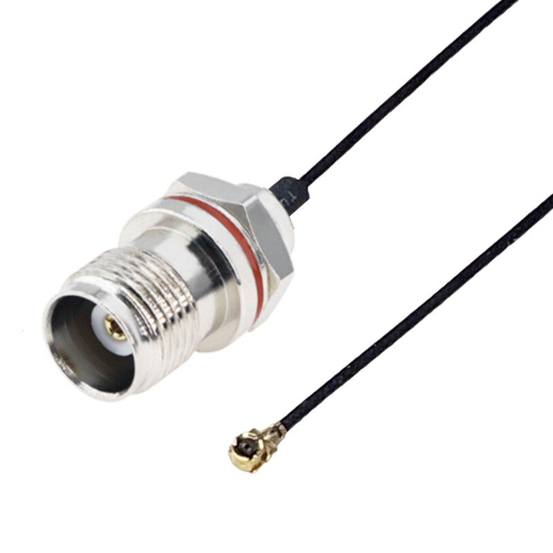 Pigtail MHF4 female plug TNC socket 0.81mm 20cm B