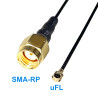 Pigtail uFL female plug SMA-RP plug 1.13mm 40cm