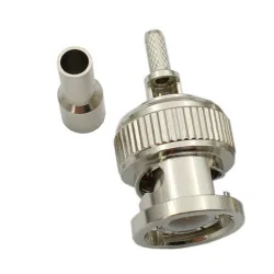 BNC plug to RG174 cable HQ crimp connector