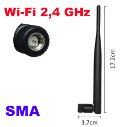 WiFi anténa 2,4GHz všesměrová SMA 6dBi