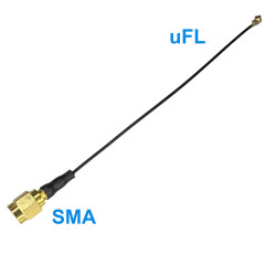 Pigtail uFL zástrčka SMA zástrčka RF1.13 25cm