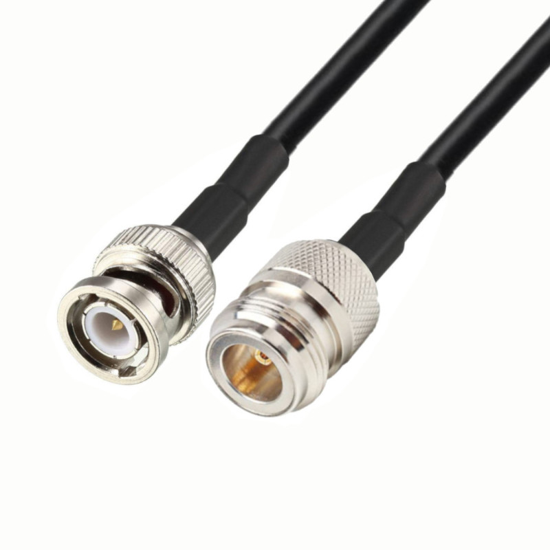 BNC antenna cable - wt / N - gn LMR240 3m