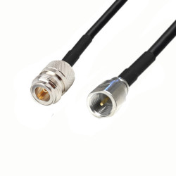 FME antenna cable - wt / N - gn LMR240 1m