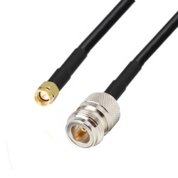 Antenna cable N - gn / SMA - tue LMR240 15m
