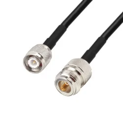 Kabel antenowy N - gn / TNC - wt LMR240 1m