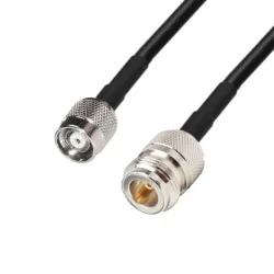 Antenna cable N - gn / RP TNC - tue LMR240 1m