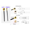 Cablu de lipit Pigtail uFL IPEX IPX 1.13 90cm
