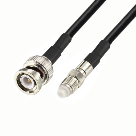 Antenna cable BNC plug / FME socket H155 1m