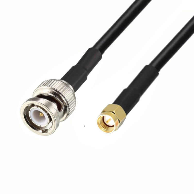 Antenna cable BNC plug / SMA plug H155 1m