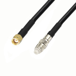 Antenna cable FME socket / SMA RP plug H155 15m