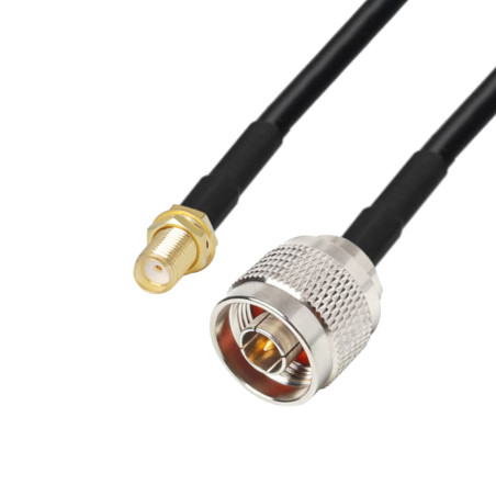 Antenna cable N plug / SMA socket H155 1m