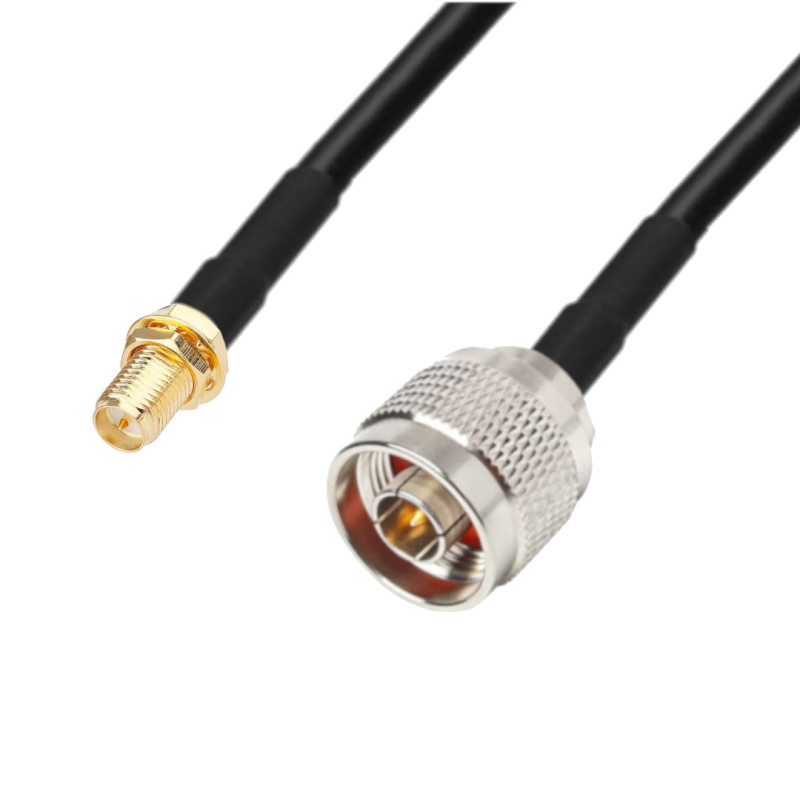 Antenna cable N plug / SMA RP socket H155 1m