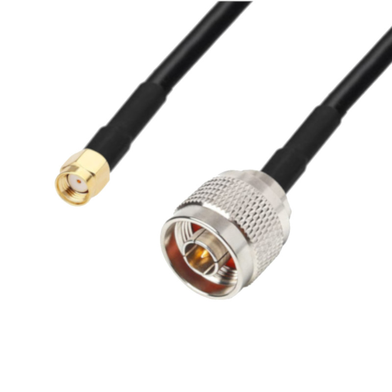 Anténní kabel N zástrčka / SMA RP zástrčka H155 1m