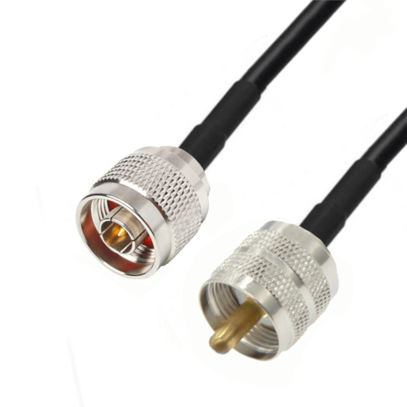 Antenna cable N plug / UHF plug H155 1m