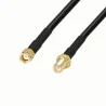 Kabel antenowy SMA gniazdo / SMA-RP wtyk H155 1m