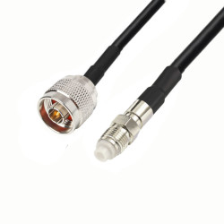 Kabel antenowy FME - gn / N - wt LMR240 10m