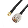 Anténní kabel N - hm / SMA - hm LMR240 1m