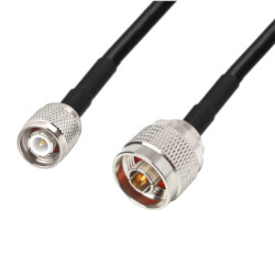 Antenna cable N plug / TNC plug LMR240 4m