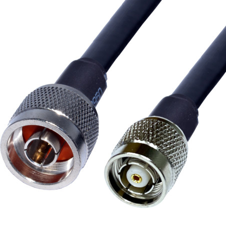 Anténní kabel N - hm / RP TNC - hm LMR240 1m