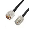 Antenna cable N - wt / UHF - gn LMR240 10m