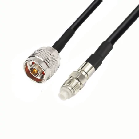 Kabel antenowy FME gniazdo / N wtyk RF5 5m