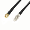 Antenna cable FME socket / SMA RP plug RF5 1m