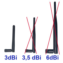 WiFi Antenna 2.4GHz 3dBi OMNIDIRECTIONAL SMA-RP