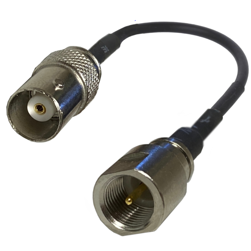 Pigtail BNC socket / FME plug RG174 20cm