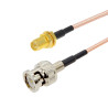 Pigtail BNC plug / SMA RP socket RG316 50cm