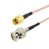 Pigtail BNC plug / SMA RP plug RG316 20cm