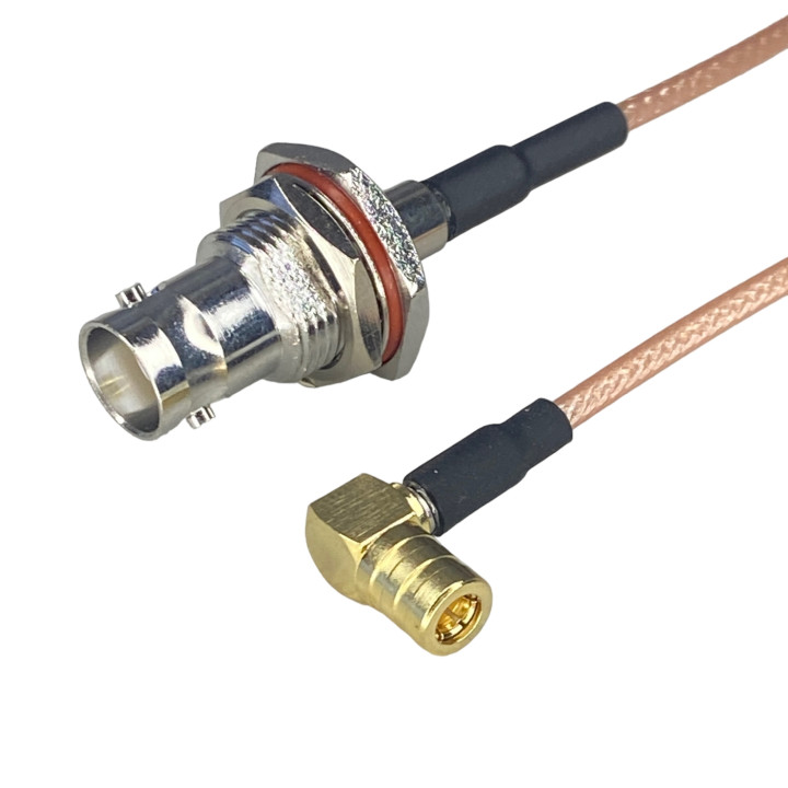 Pigtail BNC gniazdo / SMB gniazdo RA RG316 1m