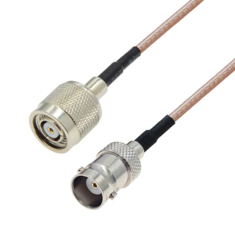 Pigtail BNC socket / TNC RP plug RG316 1m