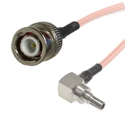 Pigtail CRC9 plug / BNC plug RG316 15cm