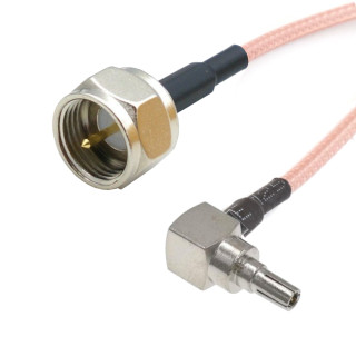 Pigtail CRC9 plug / F plug 15cm RG316 15cm