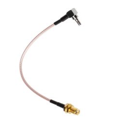 Pigtail CRC9 plug / SMA socket RG174 15cm