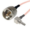 Pigtail CRC9 plug / UHF plug RG316 15cm